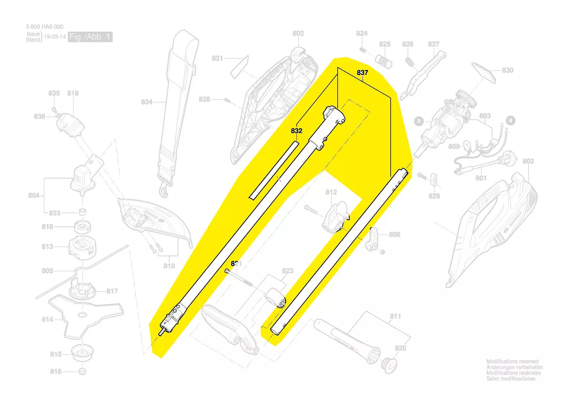 tube de transmission réf. F 016 F05 504